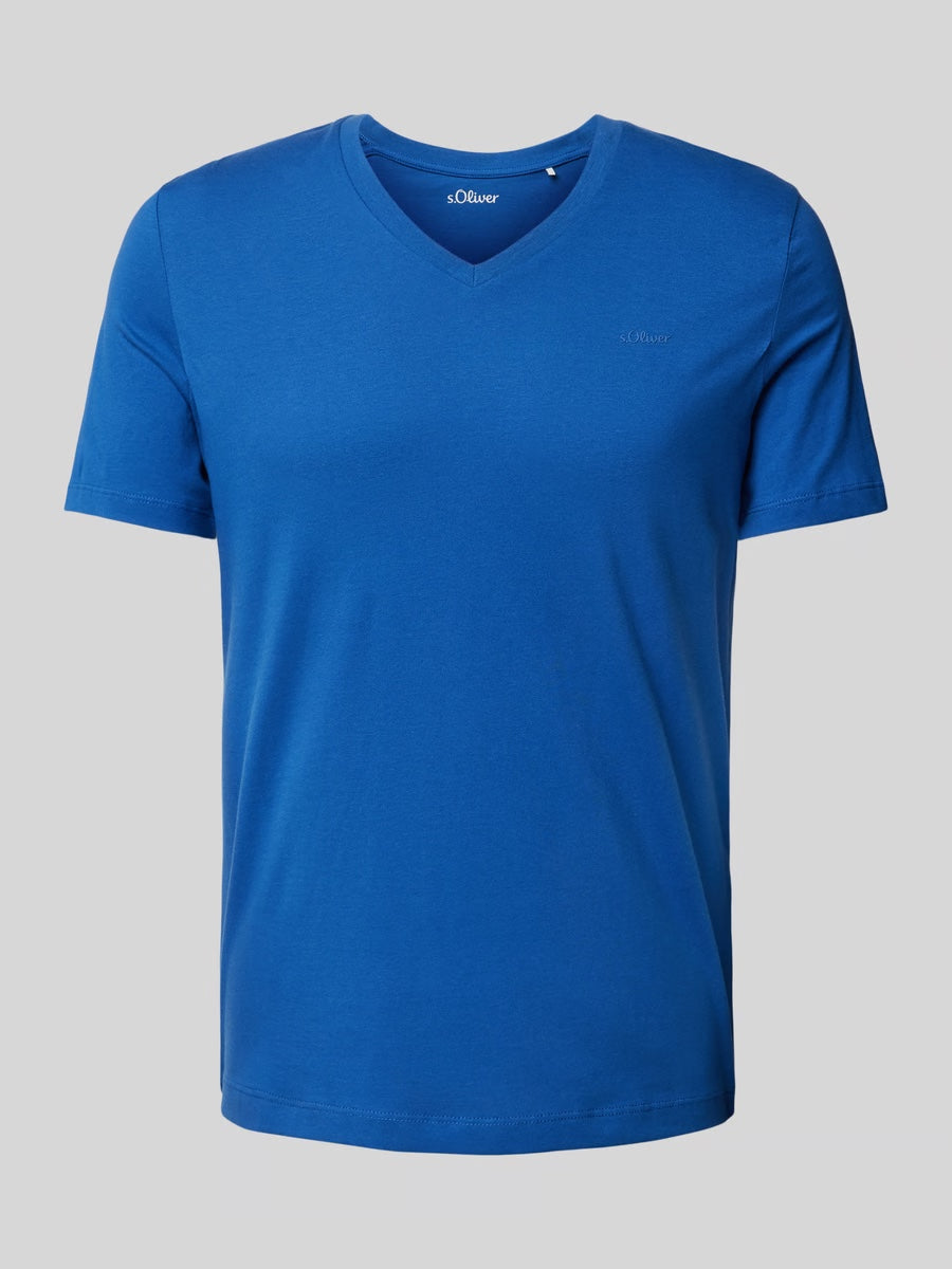 T-Shirt mit Label-Print