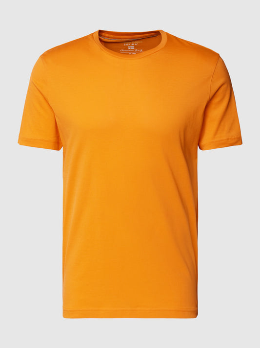 T-Shirt mit Rundhalsausschnitt in orange